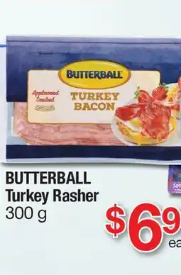Fortinos BUTTERBALL TURKEY RASHER offer