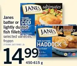 Fortinos JANES BATTER OR LIGHTLY DUSTED FISH FILLETS offer
