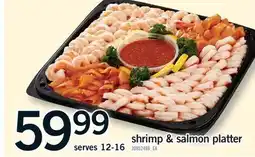 Fortinos SHRIMP & SALMON PLATTER, SERVES 12-16 offer