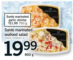 Fortinos SARDO MARINATED GARLIC SHRIMP offer