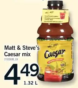 Fortinos MATT & STEVE'S CAESAR MIX offer