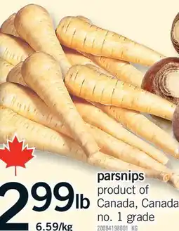 Fortinos PARSNIPS offer