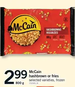 Fortinos MCCAIN HASHBROWN OR FRIES offer