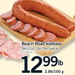 Fortinos BEACH ROAD KIELBASA, 2.86/100 G offer
