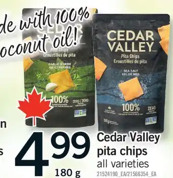 Fortinos CEDAR VALLEY PITA CHIPS offer