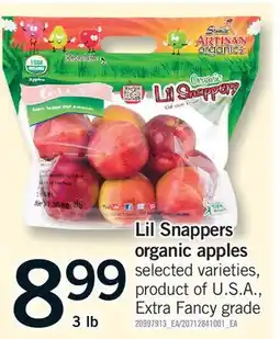 Fortinos LIL SNAPPERS ORGANIC APPLES, 3 LB offer