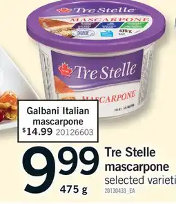 Fortinos TRE STELLE MASCARPONE offer