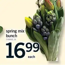 Fortinos SPRING MIX BUNCH offer