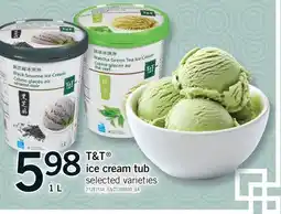 Fortinos T & T ICE CREAM TUB offer