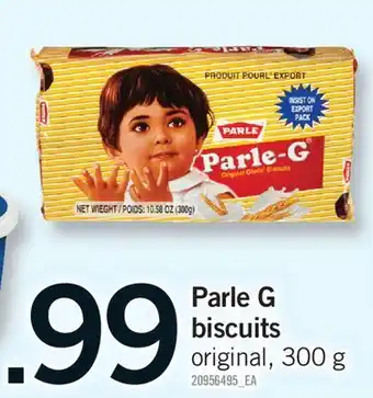 Fortinos PARLE G BISCUITS offer