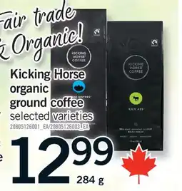 Fortinos KICKING HORSE ORGANIC GROUND COFFEE offer