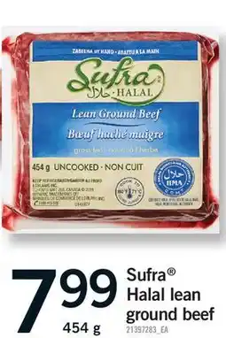 Fortinos SUFRA HALAL LEAN GROUND BEEF offer