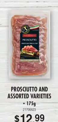 Fortinos PROSCIUTTO AND ASSORTED VARIETIES offer