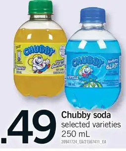 Fortinos CHUBBY SODA offer