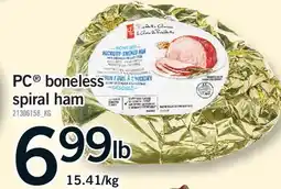 Fortinos PC BONELESS SPIRAL HAM offer