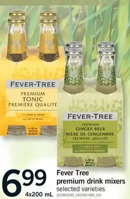 Fortinos FEVER TREE PREMIUM DRINK MIXERS offer