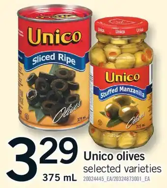 Fortinos UNICO OLIVES offer