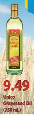 Fortinos UNICO GRAPESEED OIL, (750 ML) offer