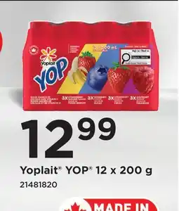 Fortinos YOPLAIT YOP offer