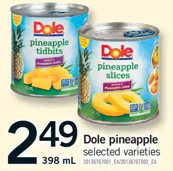 Fortinos DOLE PINEAPPLE offer