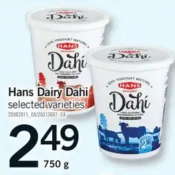 Fortinos HANS DAIRY DAHI offer