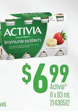 Fortinos ACTIVIA offer