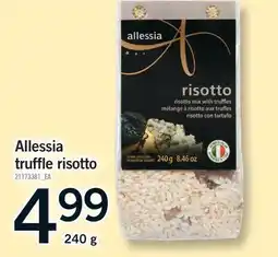 Fortinos ALLESSIA TRUFFLE RISOTTO offer