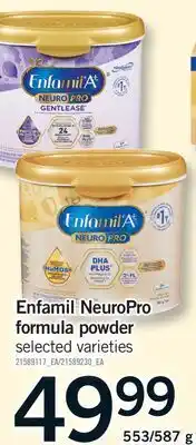 Fortinos ENFAMIL NEUROPRO FORMULA POWDER, 553/587 G offer