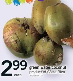 Fortinos COCONUT GREEN WATER offer