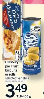 Fortinos PILLSBURY PIE CRUST, BISCUITS OR ROLLS offer