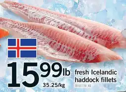 Fortinos FRESH ICELANDIC HADDOCK FILLETS offer