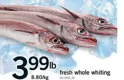 Fortinos FRESH WHOLE WHITING offer