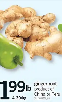 Fortinos GINGER ROOT offer