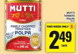 Food Basics MUTTI TOMATO POLPA offer
