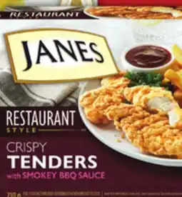Food Basics JANES RESTAURANT FULLY COOKED BREADED CHICKEN FILLETS, BITES OR STRIPS offer