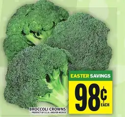 Food Basics BROCCOLI CROWNS offer