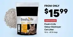 Petvalu Fresh 4 Life Odour Destroyer Cat Litter offer