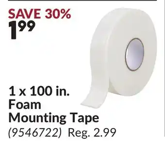 Princess Auto 1 x 100 in. Foam Mounting Tape offer