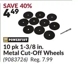 Princess Auto 10 pk 1-3/8 in. Metal Cut-Off Wheels offer