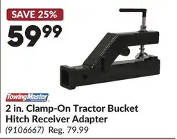 Princess Auto 2 in. Clamp-On Tractor Bucket Hitch Receiver Adapter offer
