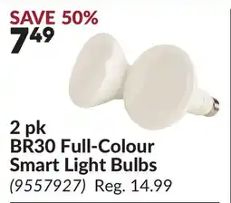 Princess Auto 2 pk BR30 Full-Colour Smart Light Bulbs offer