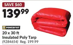 Princess Auto 20 x 30 ft Insulated Poly Tarp offer