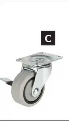 Princess Auto Swivel with Brake 3 in. Thermoplastic-Rubber Casters offer