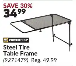 Princess Auto Steel Tire Table Frame offer