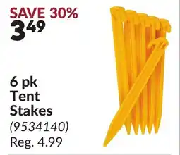 Princess Auto 6 pk Tent Stakes offer