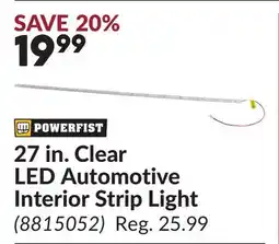 Princess Auto 27 in. Clear LED Automotive Interior Strip Light offer