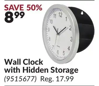 Princess Auto Wall Clock with Hidden Storage offer