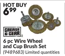 Princess Auto 6 pc Wire Wheel and Cup Brush Set offer