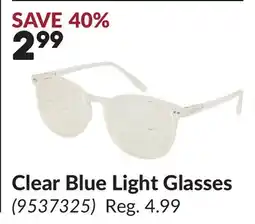 Princess Auto Clear Blue Light Glasses offer