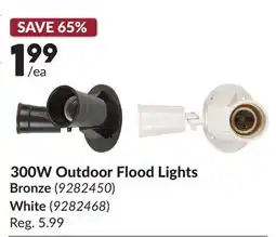Princess Auto Bronze 300W Outdoor Flood Lights offer